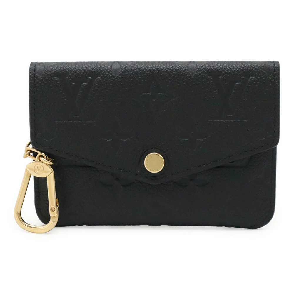 LOUIS VUITTON Monogram Empreinte Pochette coin case Wallet Noir Black